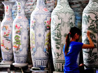 Bat Trang Pottery Village